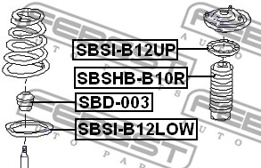 Sprężyna talerzowa FEBEST SBSI-B12LOW