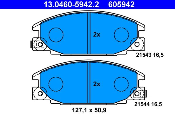 Klocki hamulcowe ATE 13.0460-5942.2