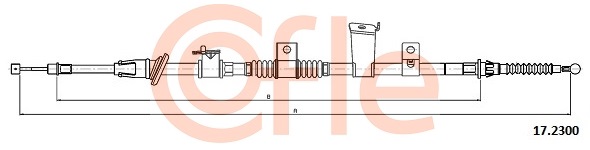Linka hamulca ręcznego COFLE 92.17.2300