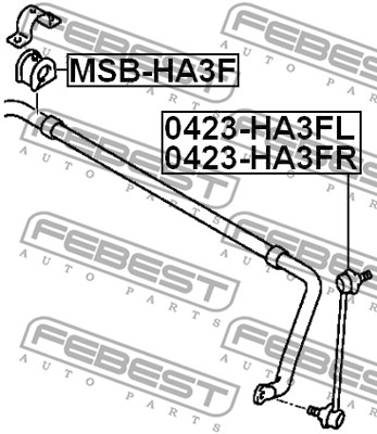 Guma stabilizatora FEBEST MSB-HA3F