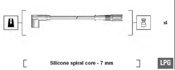 Przewody zapłonowe MAGNETI MARELLI 941095780616