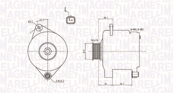 Alternator MAGNETI MARELLI 063731444010