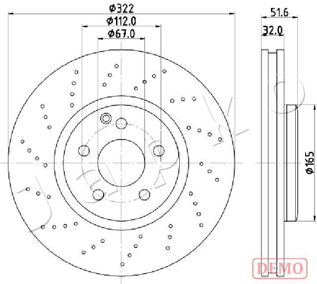 Tarcza hamulcowa JAPKO 600528C