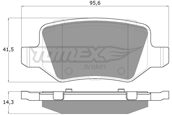 Klocki hamulcowe TOMEX BRAKES TX 12-90