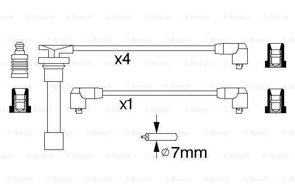 Przewody zapłonowe BOSCH 0 986 356 799