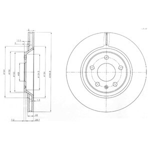 Tarcza hamulcowa DELPHI BG3997