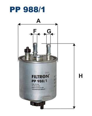 Filtr paliwa FILTRON PP988/1