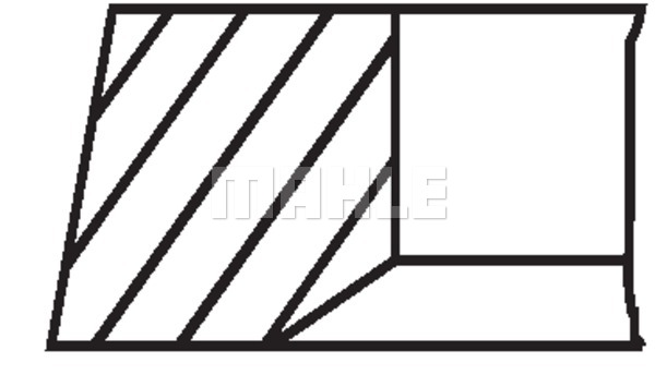 Pierścienie tłokowe MAHLE 039 RS 00119 0N0