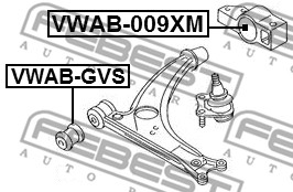 Tuleja wahacza FEBEST VWAB-009XM