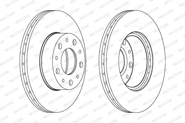 Tarcza hamulcowa FERODO DDF1170C