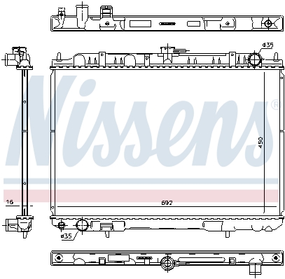 Chłodnica NISSENS 606161