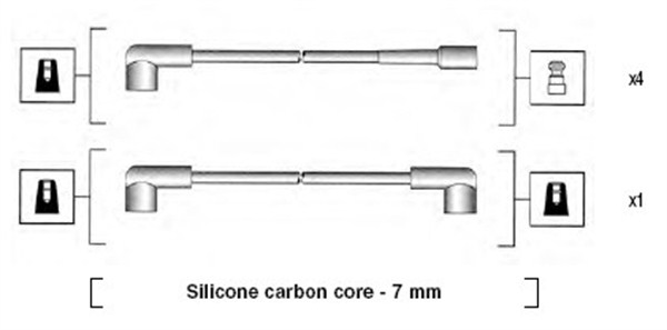 Przewody zapłonowe MAGNETI MARELLI 941085120564