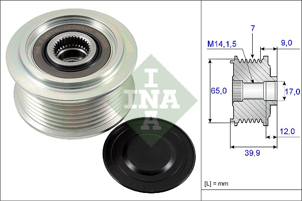 Sprzęgło alternatora INA 535 0229 10