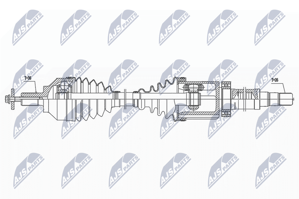 Wał napędowy NTY NPW-VV-138