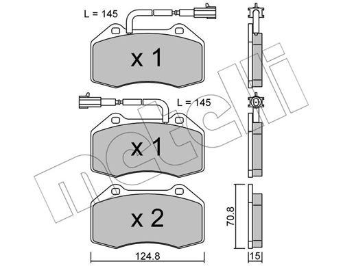 Klocki hamulcowe METELLI 22-0651-2