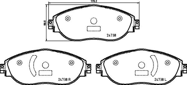 Klocki hamulcowe BREMBO P 85 166