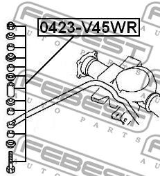 Łącznik stabilizatora FEBEST 0423-V45WR