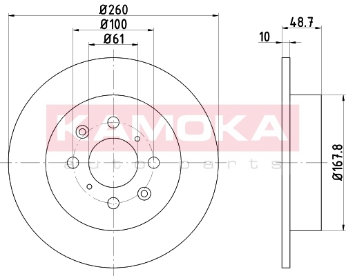 Tarcza hamulcowa KAMOKA 103151