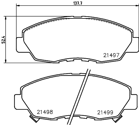 Klocki hamulcowe HELLA 8DB 355 016-511