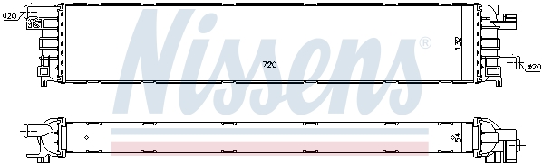 Chłodnica wody NISSENS 60354