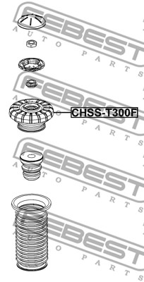 Łożyskowanie amortyzatora FEBEST CHSS-T300F