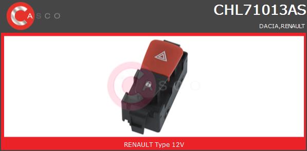 Włącznik świateł awaryjnych CASCO CHL71013AS