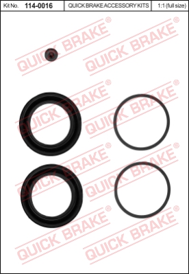 Zestaw naprawczy zacisku hamulcowego QUICK BRAKE 114-0016