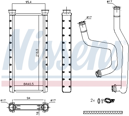 Nagrzewnica NISSENS 707183