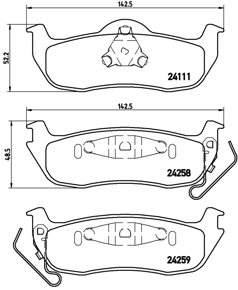 Klocki hamulcowe BREMBO P 37 011