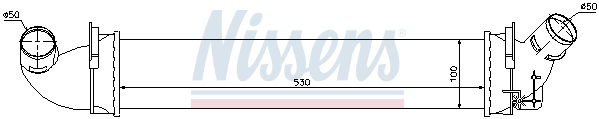 Chłodnica powietrza intercooler NISSENS 96602