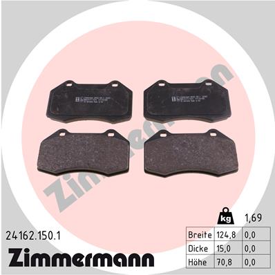 Klocki hamulcowe ZIMMERMANN 24162.150.1