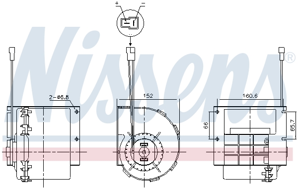 Wentylator wewnętrzny NISSENS 87613