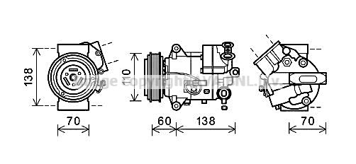 Kompresor klimatyzacji AVA QUALITY COOLING OLAK616