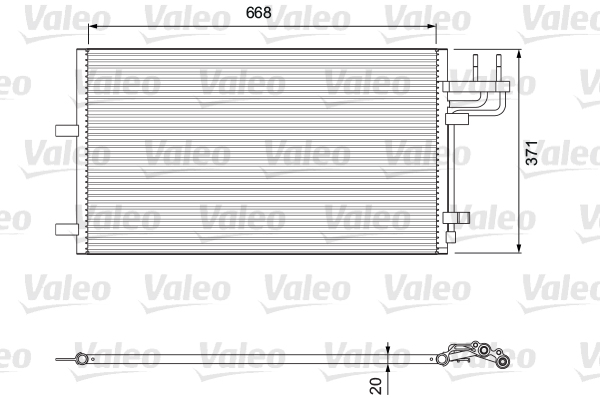 Skraplacz klimatyzacji VALEO 818046