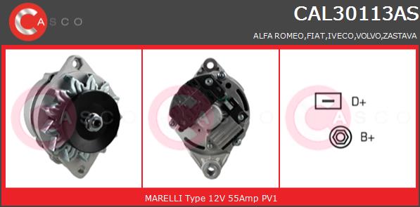 Alternator CASCO CAL30113AS
