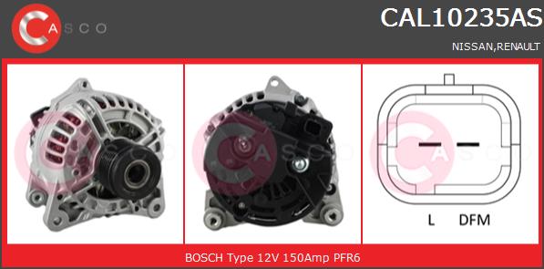 Alternator CASCO CAL10235AS