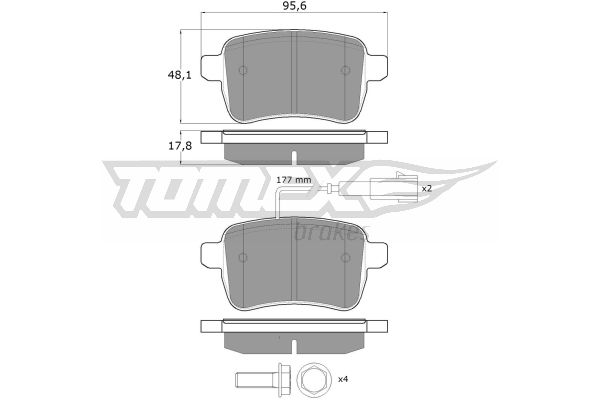 Klocki hamulcowe TOMEX BRAKES TX 17-941
