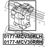 Zacisk hamulca FEBEST 0177-MCV30RRH