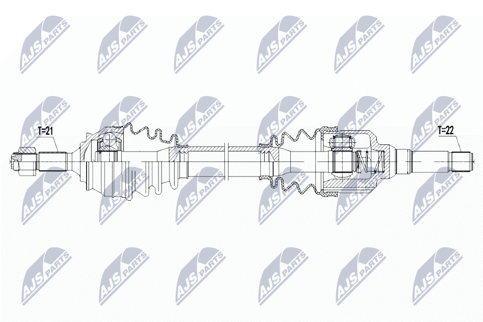 Wał napędowy NTY NPW-CT-095