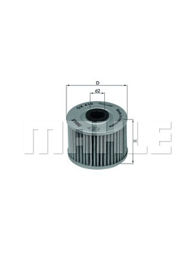 Filtr oleju MAHLE OX 410