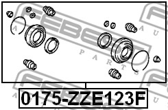 Zestaw naprawczy zacisku FEBEST 0175-ZZE123F