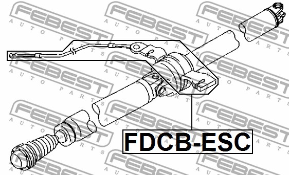 Łożysko podpory wału FEBEST FDCB-ESC