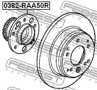 Piasta koła FEBEST 0382-RAA50R