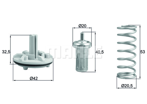 Termostat MAHLE TX 183 80D