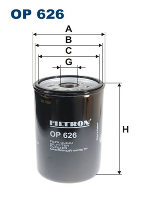 Filtr oleju FILTRON OP626