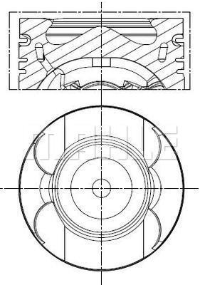 Tłok MAHLE 013 PI 00156 002