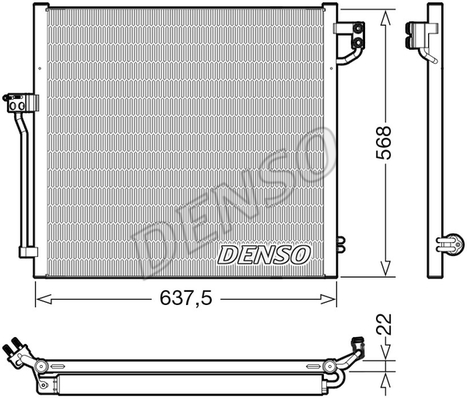 Skraplacz klimatyzacji DENSO DCN17058