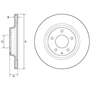 Tarcza hamulcowa DELPHI BG4693C