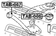 Tuleja wahacza FEBEST TAB-067