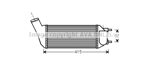 Chłodnica powietrza intercooler AVA QUALITY COOLING PEA4341